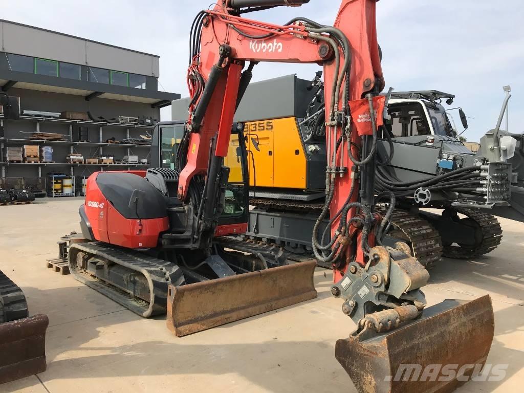 Kubota KX 080-4 中型挖土機/掘鑿機/挖掘機 7t-12t