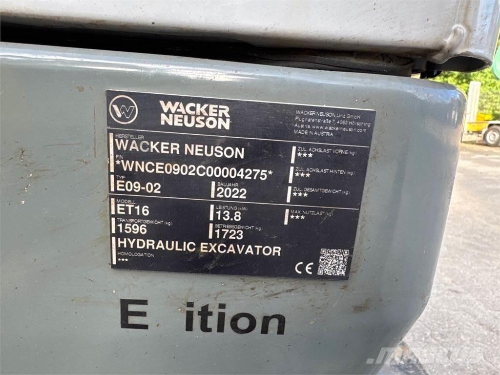 Wacker Neuson ET16 履帶式 挖土機/掘鑿機/挖掘機