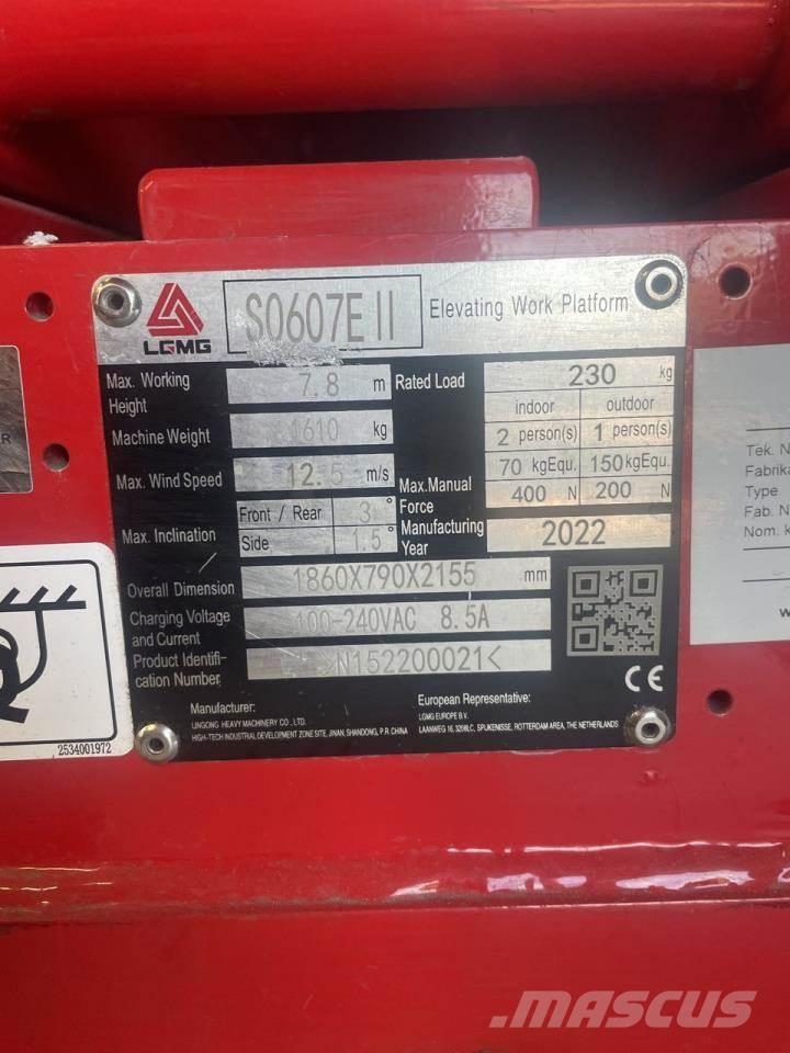 LGMG S0607E II 剪式升降機