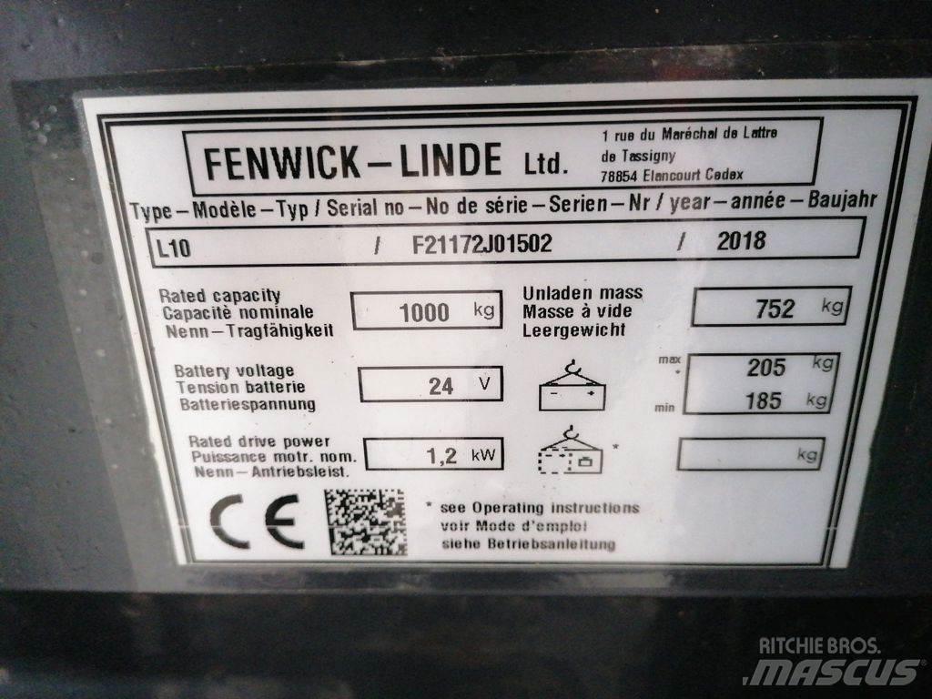 Linde L10 行走控制式堆積機