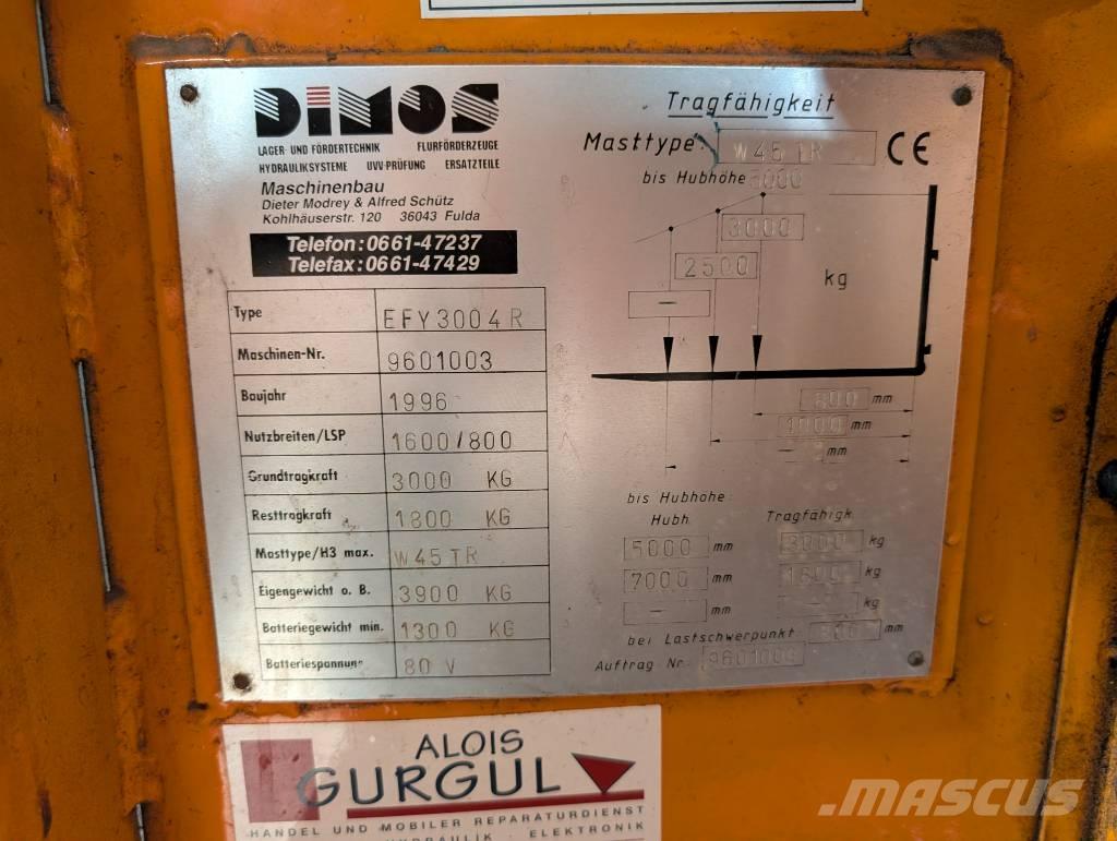 Dimos EFY3004-R 電動堆高機