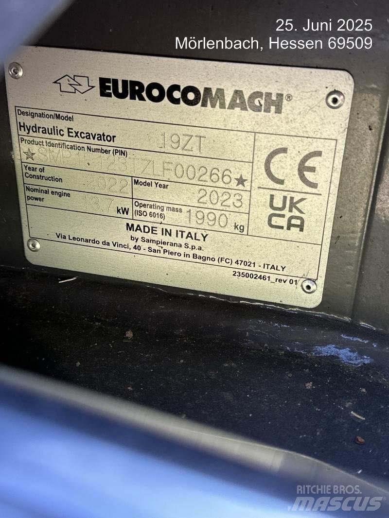 Eurocomach 19ZT 小型挖土機/掘鑿機<7t(小型挖掘機)