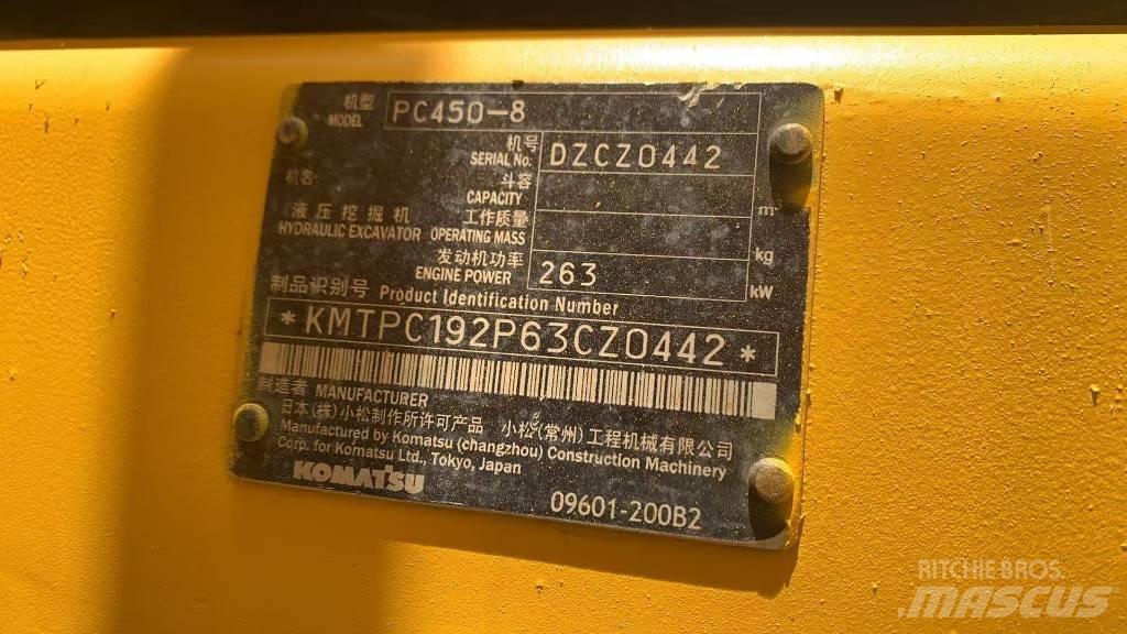 Komatsu PC450 履帶式 挖土機/掘鑿機/挖掘機