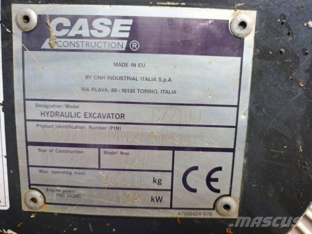 CASE CX 210 D 履帶式 挖土機/掘鑿機/挖掘機