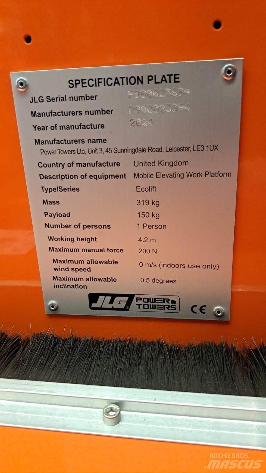 JLG Ecolift2.2 其他升降機和作業平台