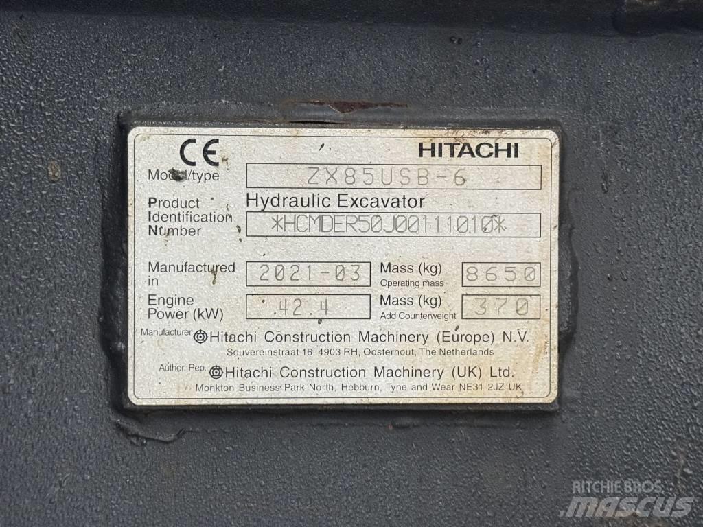 Hitachi ZX 85 US B-6 中型挖土機/掘鑿機/挖掘機 7t-12t