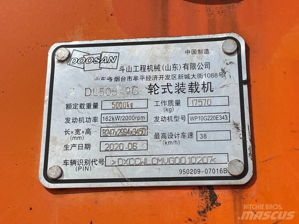 Doosan DL 505 輪胎式裝載機