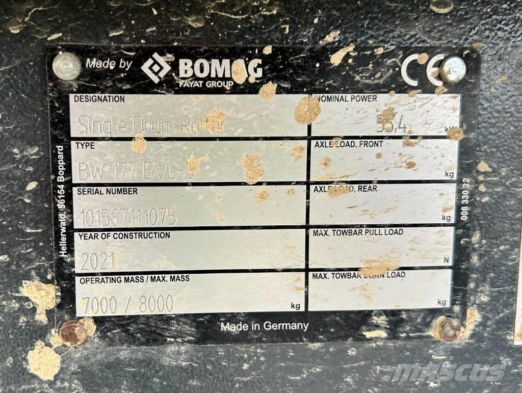 Bomag BW 177 BVC-5 單輪滾壓機