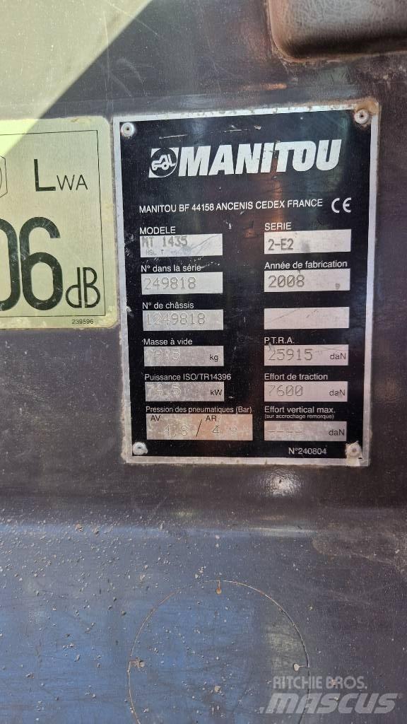 Manitou MT 1435 HSL 伸縮臂操作車