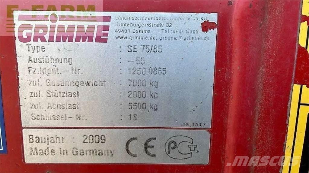 Grimme se 85-55 馬鈴薯收穫機和挖掘機