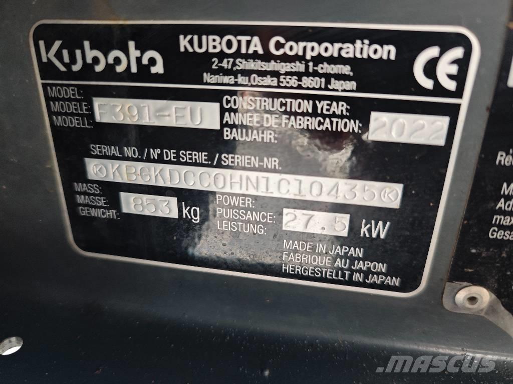 Kubota F 391 騎乘式割草機