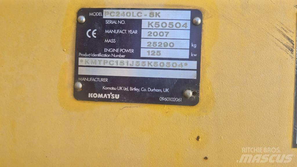 Komatsu PC240LC-8K 履帶式 挖土機/掘鑿機/挖掘機