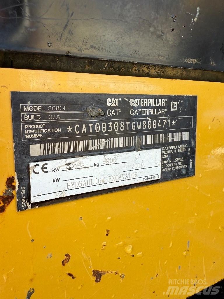 CAT 308 CR 中型挖土機/掘鑿機/挖掘機 7t-12t