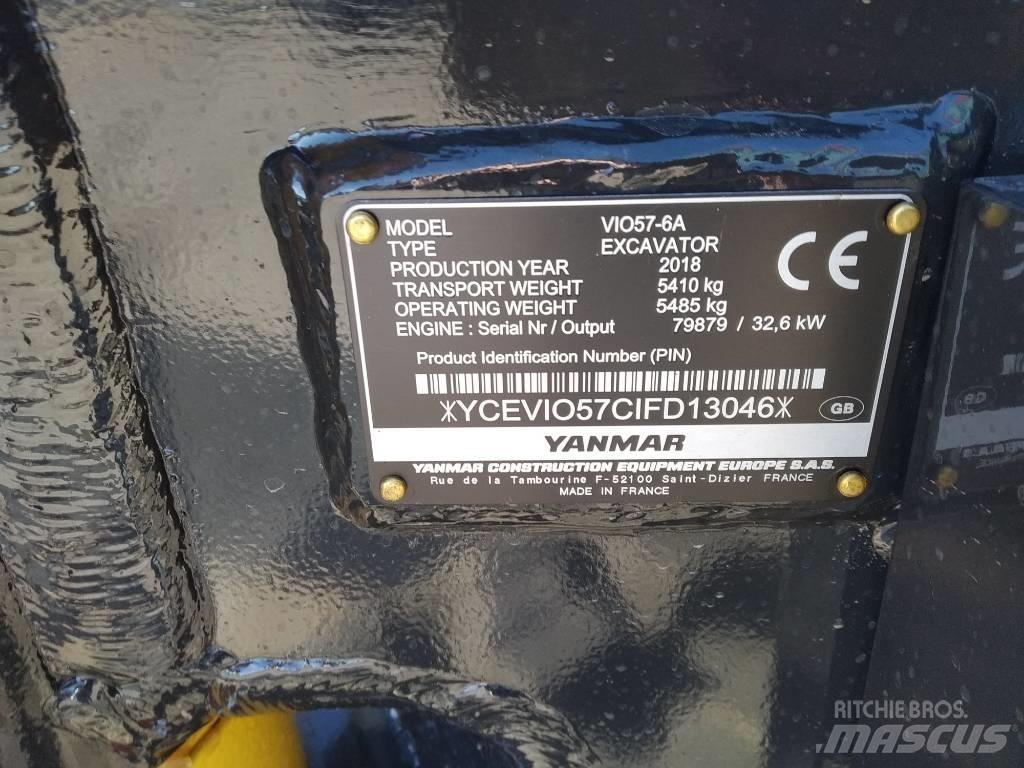 Yanmar Vio 57 小型挖土機/掘鑿機<7t(小型挖掘機)