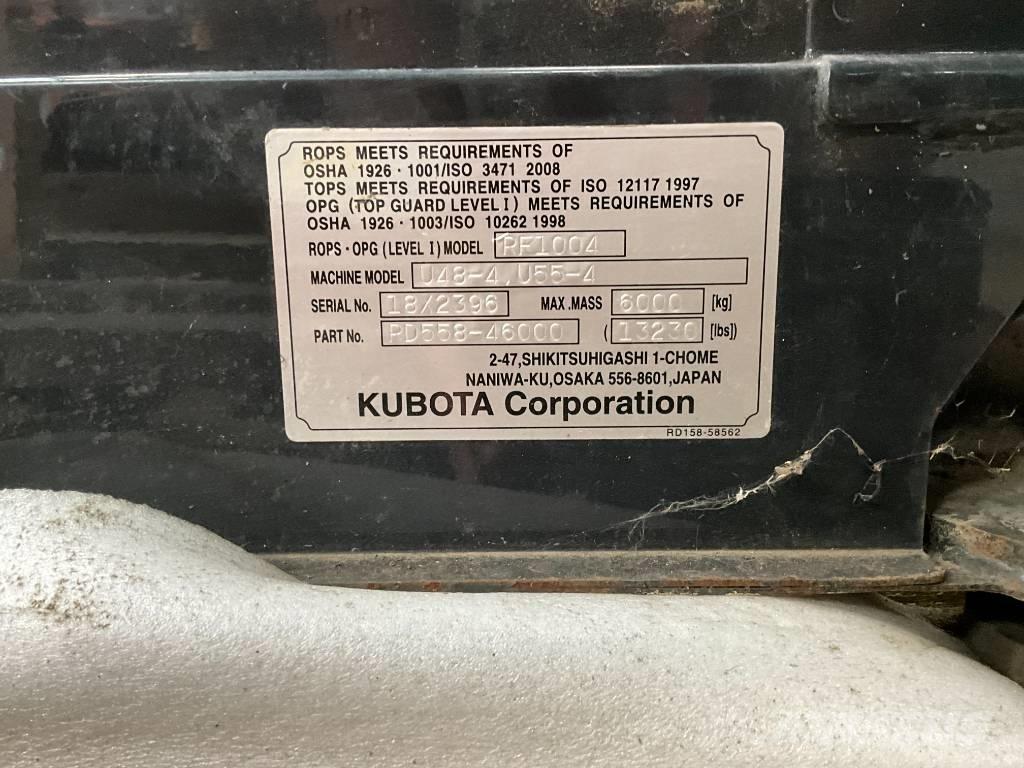 Kubota U 48-4 / U 55-4 駕駛室與內部