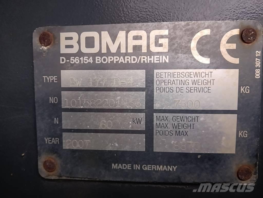 Bomag 177 D4 單輪滾壓機