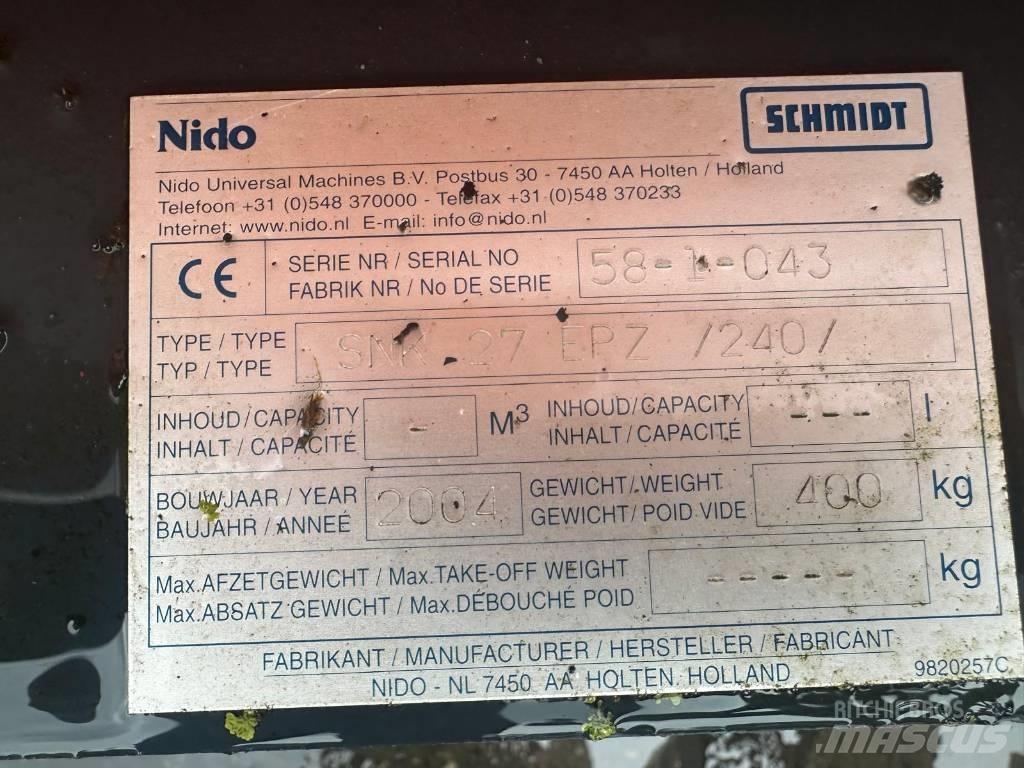 Nido SNK27 EPZ 240 刮雪板和犁
