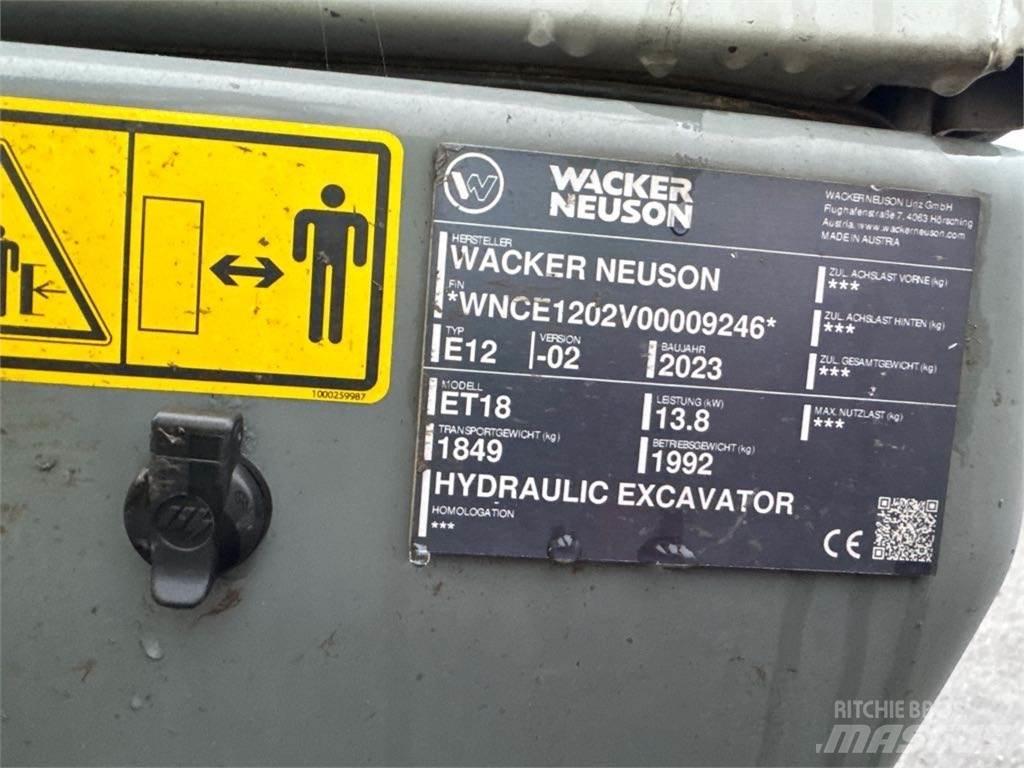Wacker Neuson ET18 履帶式 挖土機/掘鑿機/挖掘機