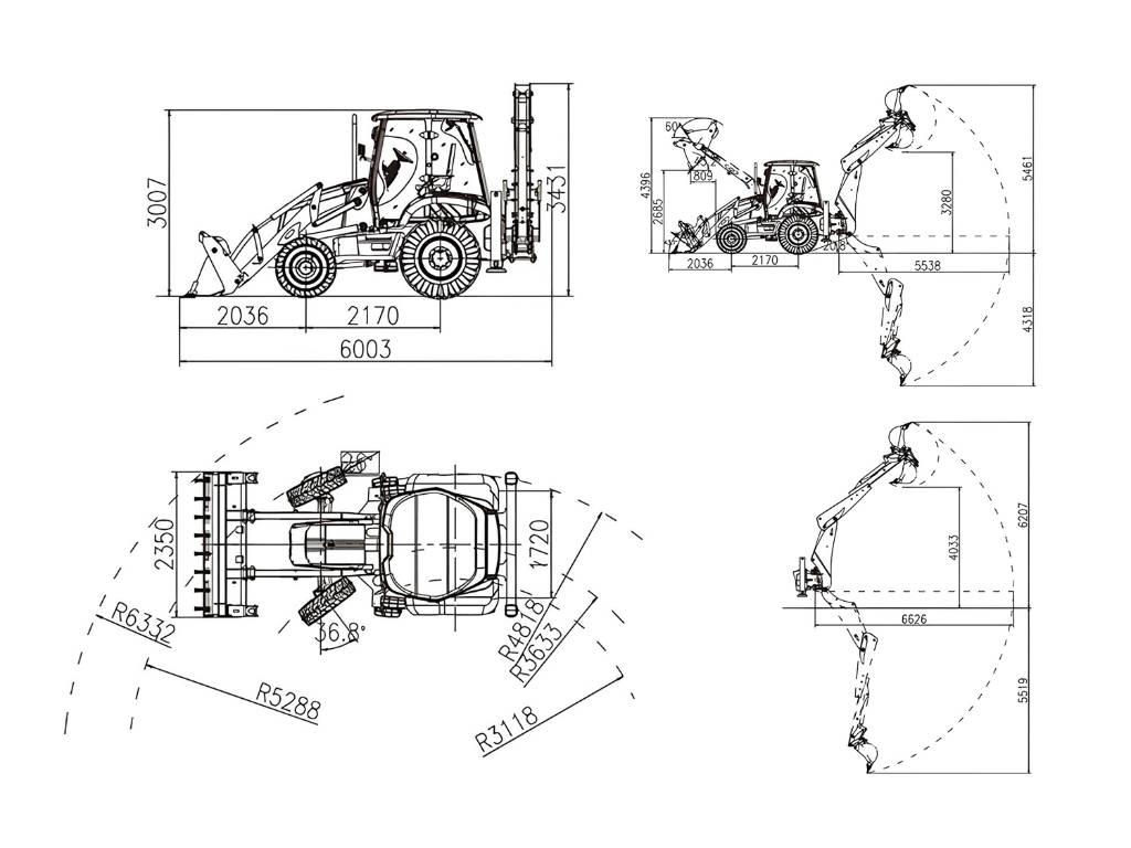 Lonking 83C 反鏟裝載機