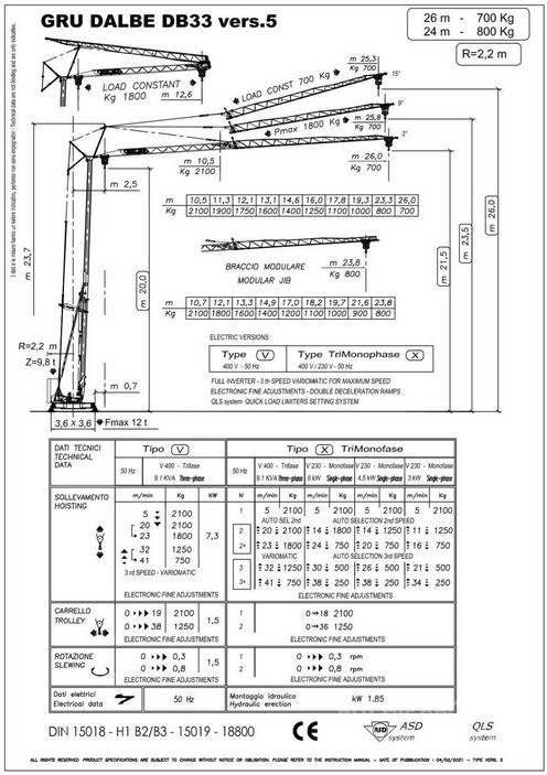  ?? DB 33 塔式起重機