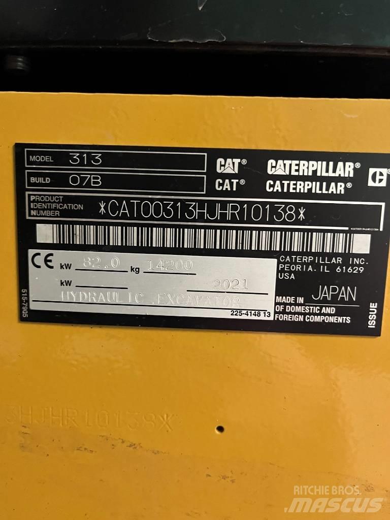 CAT 313 Next Gen 履帶式 挖土機/掘鑿機/挖掘機
