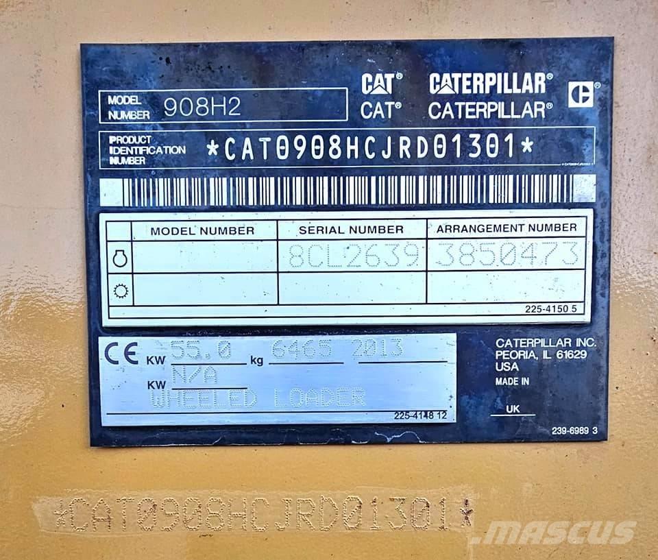 CAT 908 H 2 輪胎式裝載機
