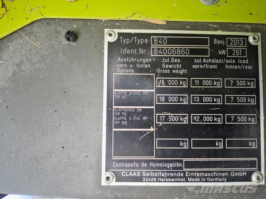 CLAAS Tucano 480 聯合收穫機