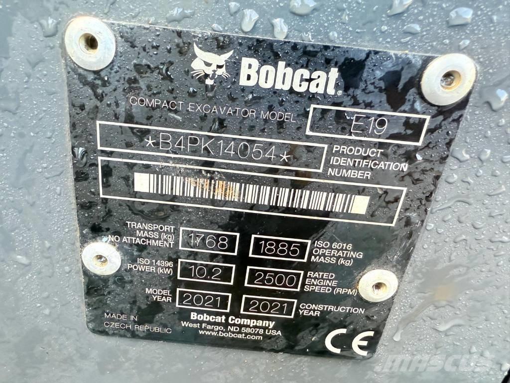 Bobcat E 19 小型挖土機/掘鑿機<7t(小型挖掘機)
