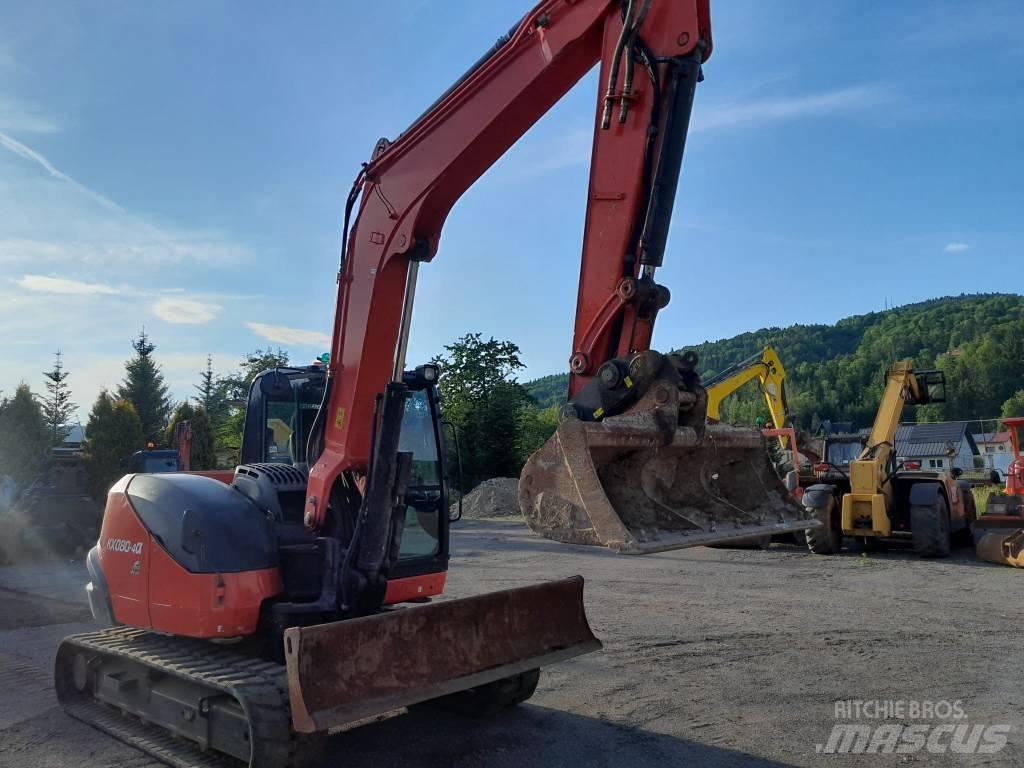 Kubota KX 080-4 中型挖土機/掘鑿機/挖掘機 7t-12t