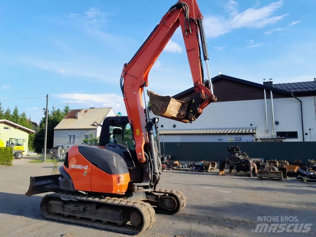 Kubota KX 080-4 中型挖土機/掘鑿機/挖掘機 7t-12t