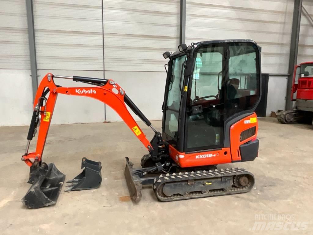 Kubota KX 018-4 小型挖土機/掘鑿機<7t(小型挖掘機)