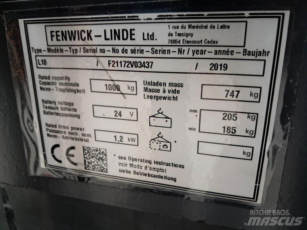Linde L10 行走控制式堆積機