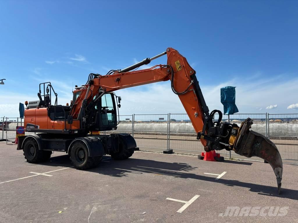 Doosan DX 160 W 旋轉式挖土機/掘鑿機/挖掘機
