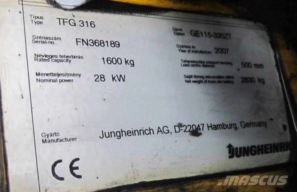 Jungheinrich TFG 316 液化石油氣LPG卡車