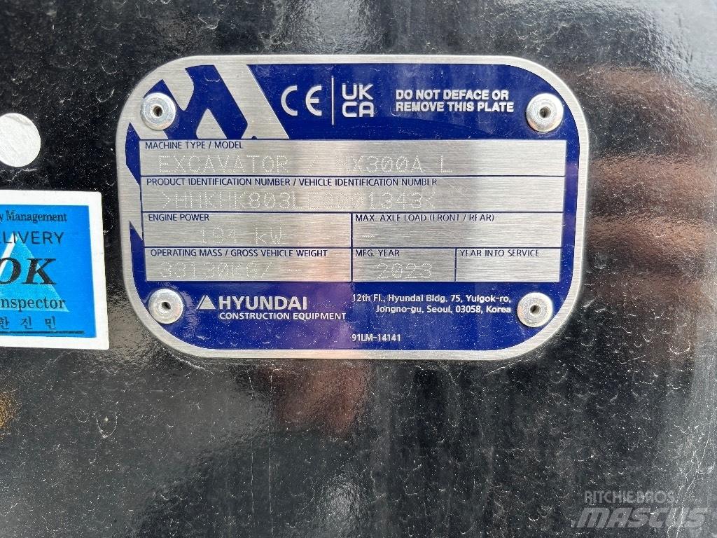 Hyundai HX300A L 履帶式 挖土機/掘鑿機/挖掘機