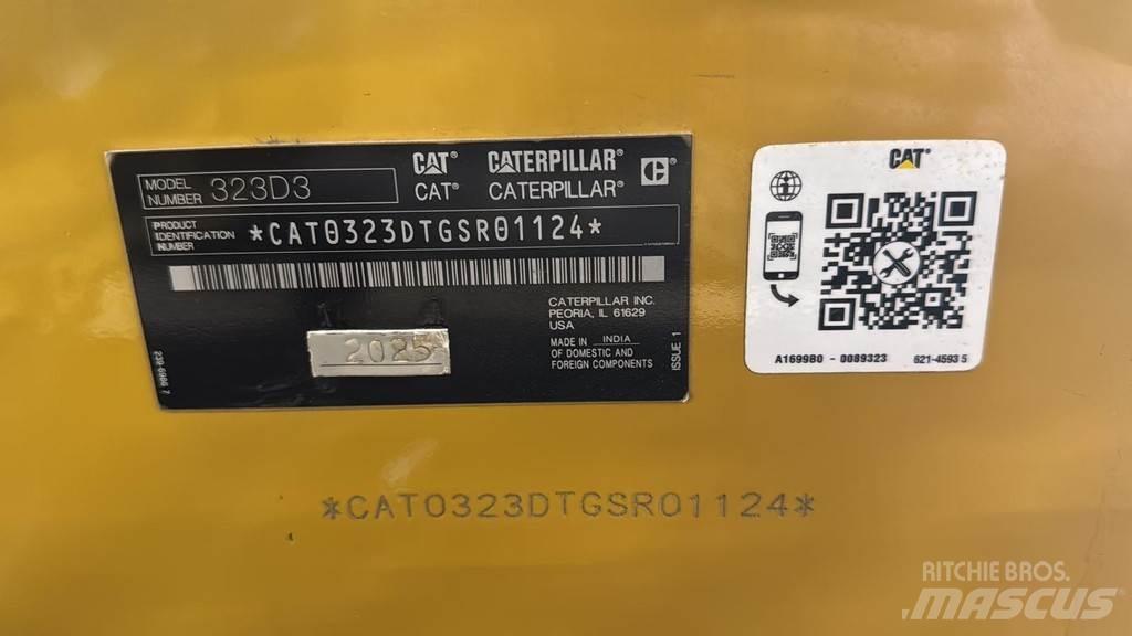 CAT 323D3 履帶式 挖土機/掘鑿機/挖掘機
