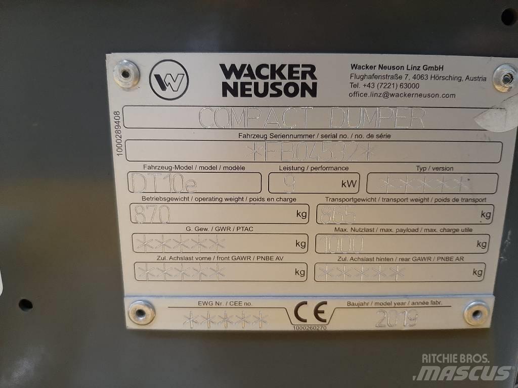 Wacker Neuson DT10e 履帶式傾卸車/翻斗車