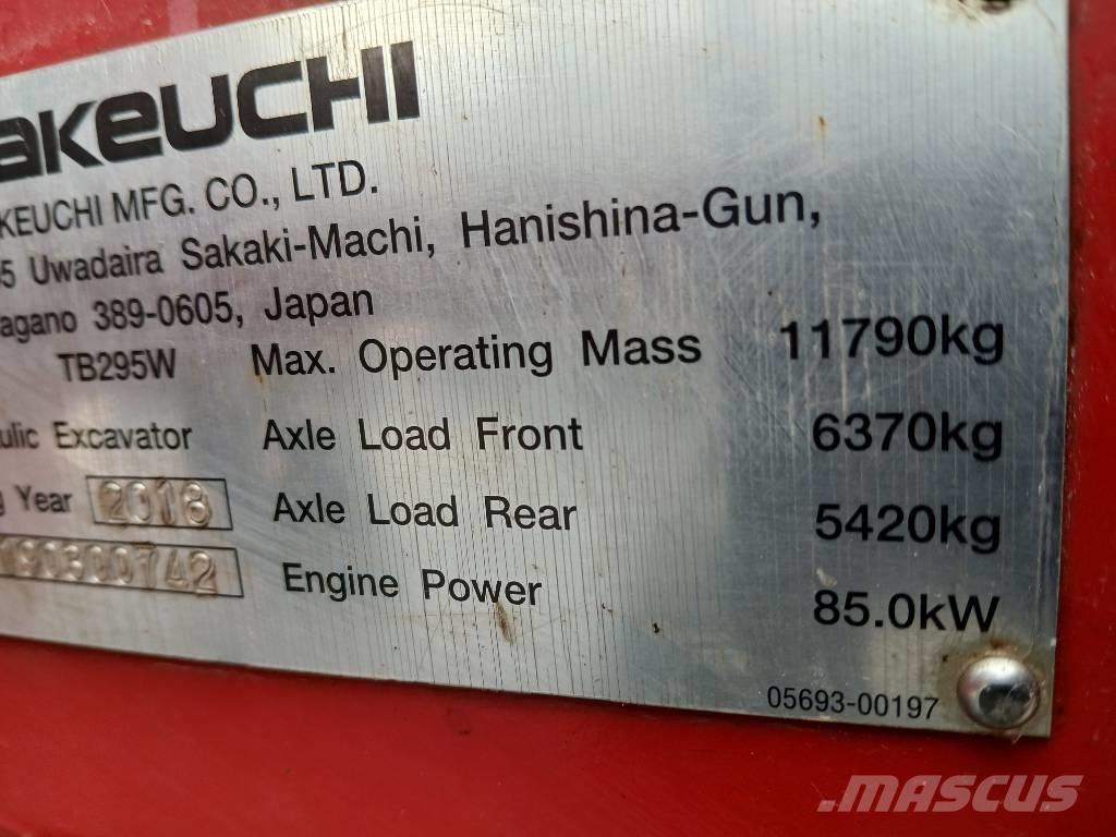 Takeuchi TB 295 W 旋轉式挖土機/掘鑿機/挖掘機