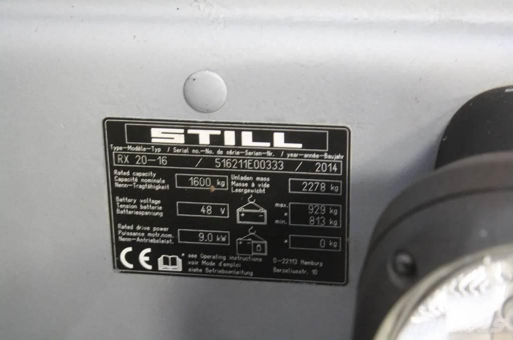 Still RX 20-16 電動堆高機
