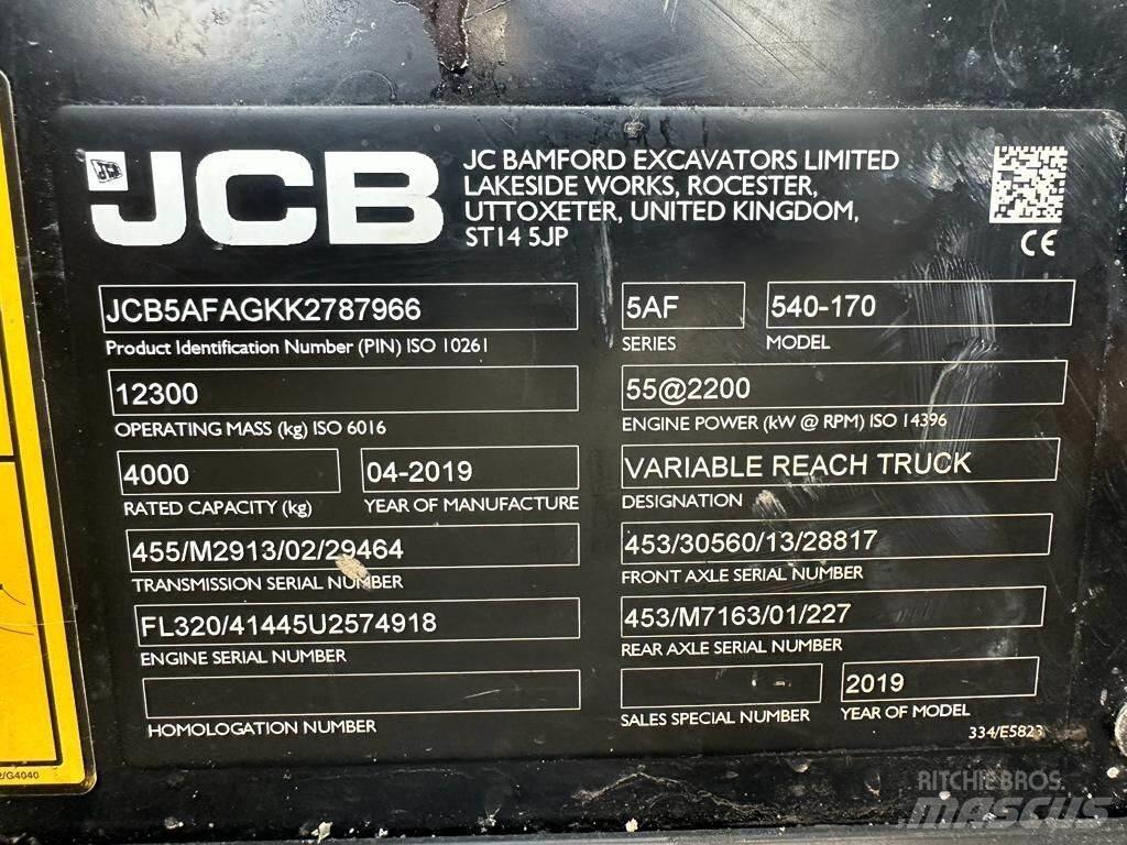 JCB 540-170 伸縮臂操作車