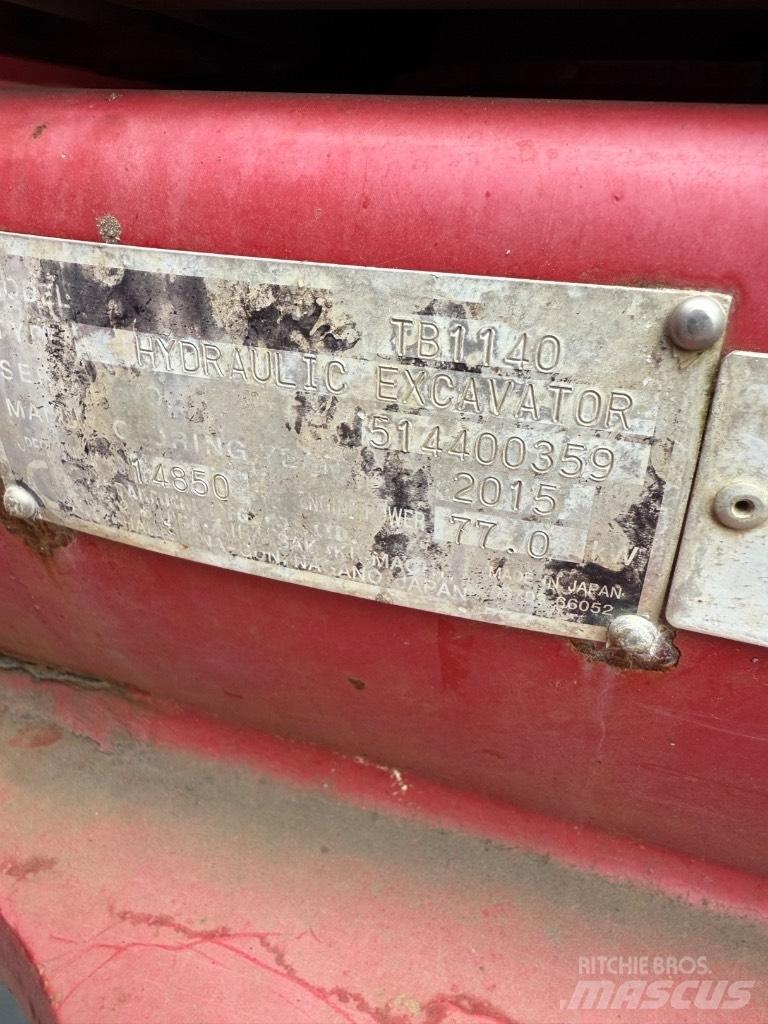 Takeuchi TB 1140 履帶式 挖土機/掘鑿機/挖掘機