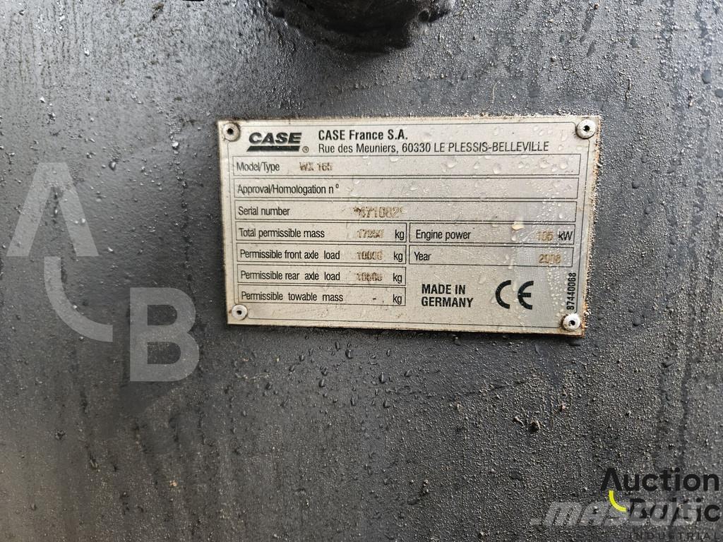 CASE WX 165 旋轉式挖土機/掘鑿機/挖掘機