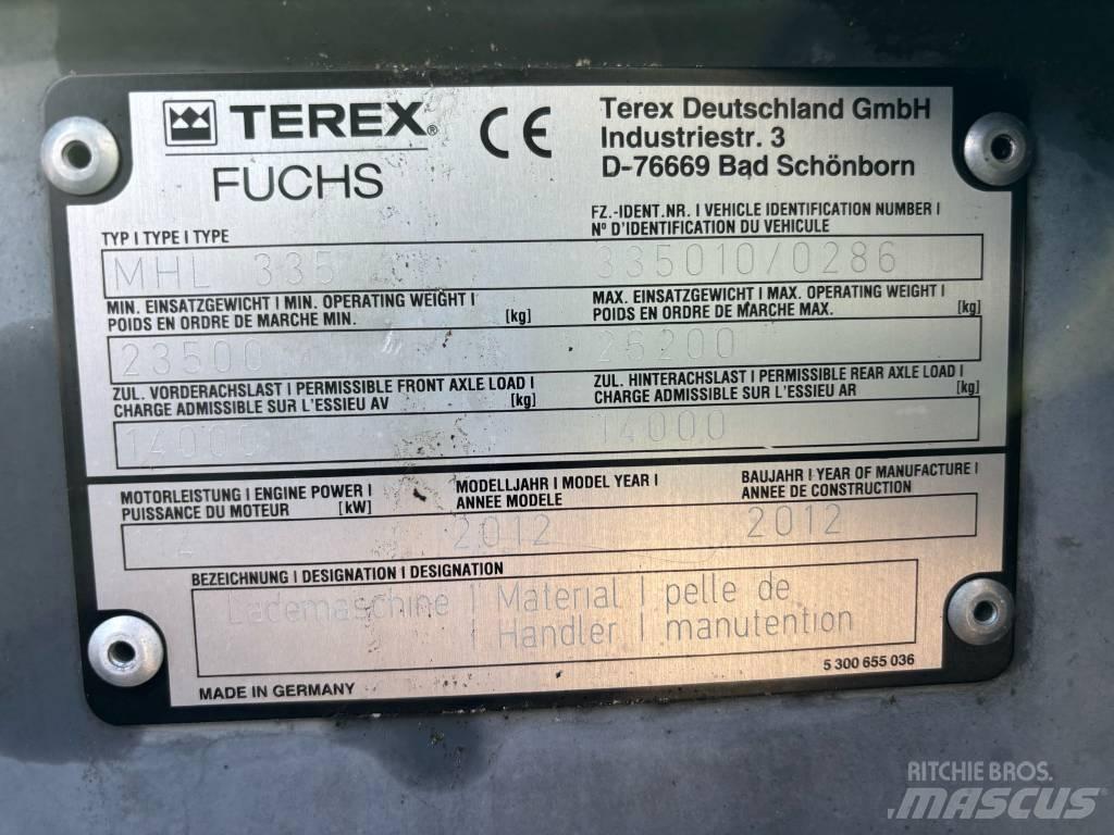 Fuchs MHL 335 廢棄物/工業用操作車