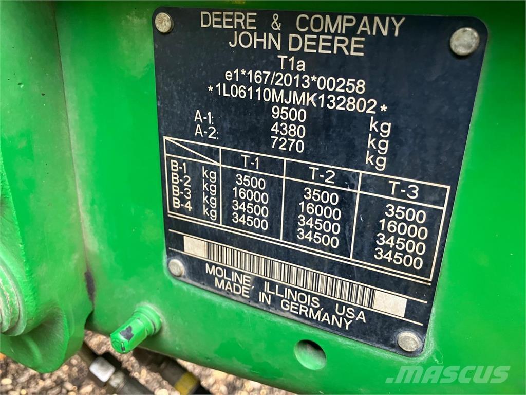 John Deere 6110M 曳引機