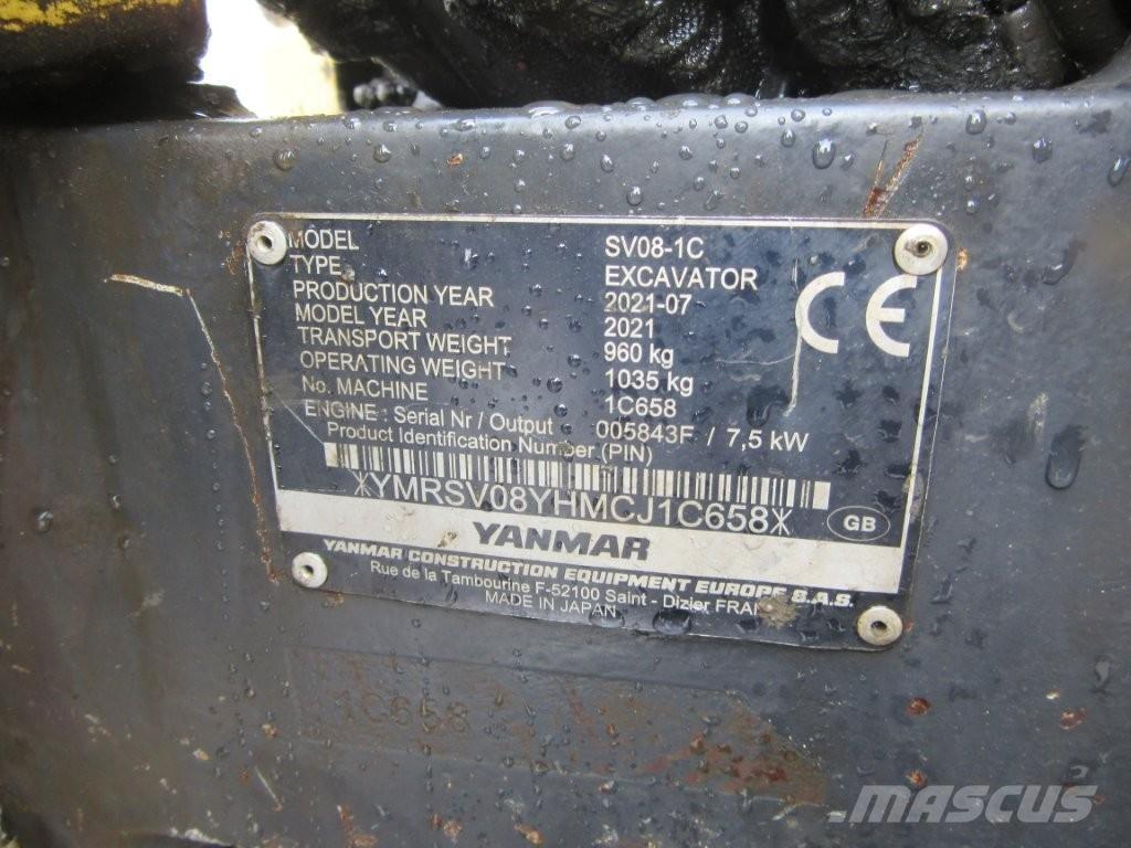 Yanmar SV08 履帶式 挖土機/掘鑿機/挖掘機