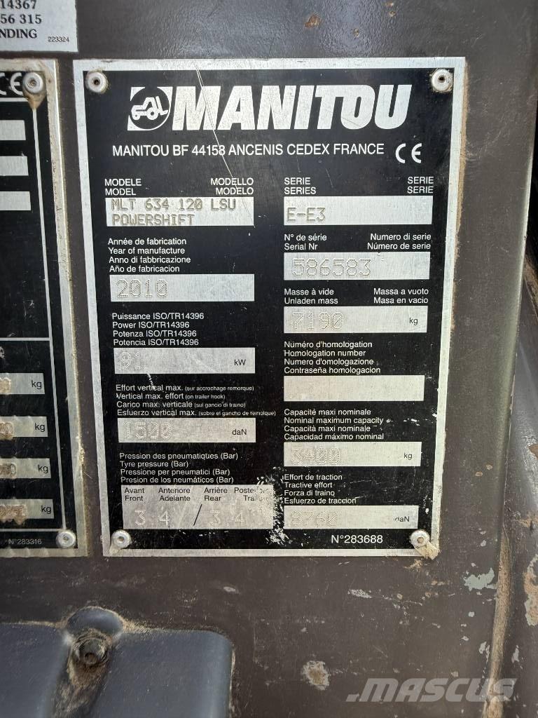 Manitou MLT 634-120 伸縮臂操作車