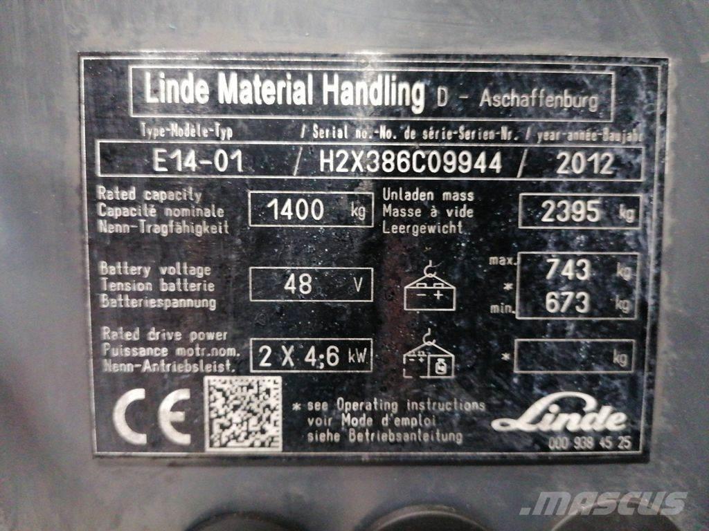 Linde E14-01 電動堆高機
