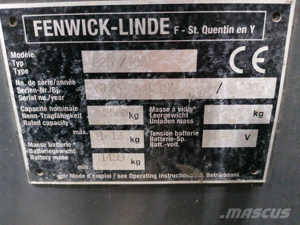Linde E25/02 電動堆高機