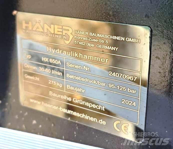 Häner HX650A 鐵鎚/碎石機