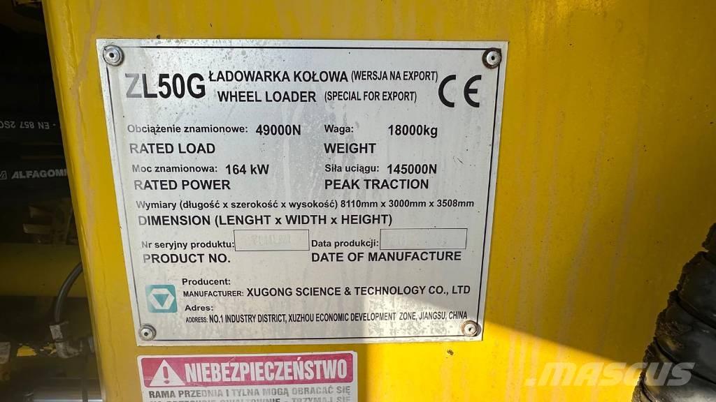 XCMG ZL 50 G 輪胎式裝載機